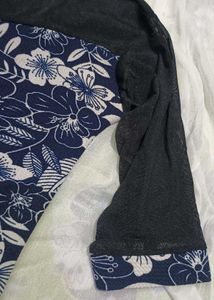 Floral Print 3/4 Sleeve Top