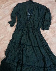 Chic Polka Dot Midi Dress