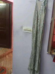 Sparkling Grey Evening Gown