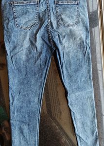Max 34 Size Blue High Waist Jeans.