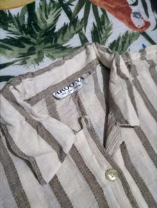 Striped Button-Down Shirt