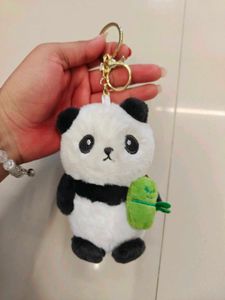 Cute Panda Plush Keychain
