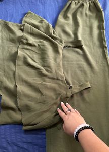Stylish Olive Green Co-ord set