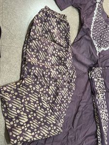 Elegant Purple Kurta Set with Dupatta