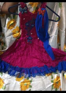 Adorable Pink Kurta Set with Butterfly Embellishme