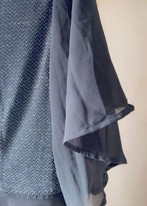 simple black A line dress