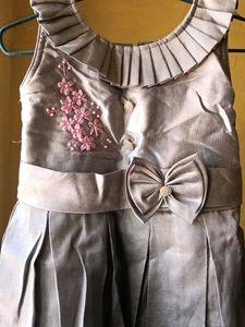 Beautiful Grey Party Dress for Girls