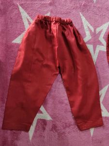 Boys' Red Kurta Pajama Set