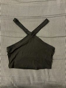 Criss Cross Halter Crop Top