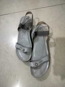 Grey Thong Strap Sandals