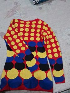 Colorful Polka Dot Long Sleeve Top