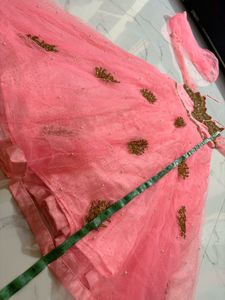 Beautiful Pink Embroidered Ethnic Gown