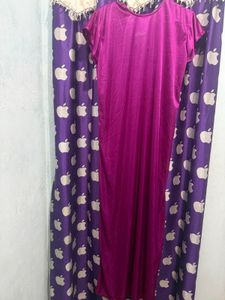 Women's Pink Satin Nightgown