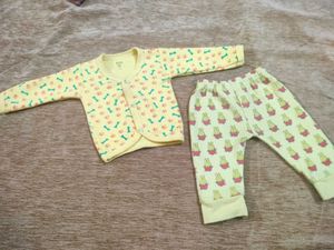 Baby Girl's Cute Bunny Pajama Set