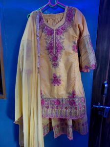 Heavy Embroidered Garara Set