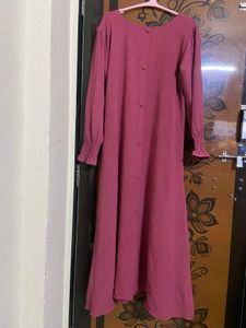 Elegant Rose Pink Abaya