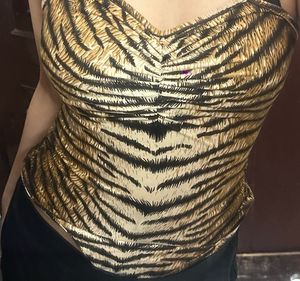 Shein Tiger Print One Piece bodysuit
