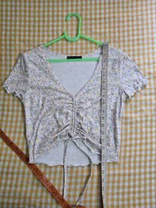 Floral Ruched Crop Top bust 34/36
