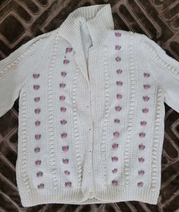 Vintage Floral Knit Cardigan