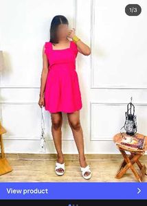 hot pink backless mini