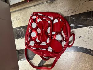 Red Sequin Bunny Backpack