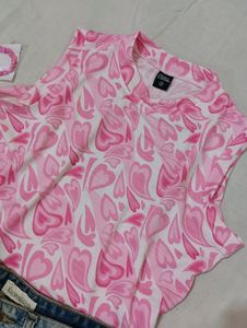 Pink Heart Top