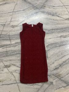 Sparkly Maroon Mini Dress