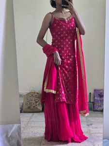 Elegant Pink Kurta Set with Dupatta