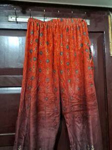 Elegant Velvet Printed Co-ord Set