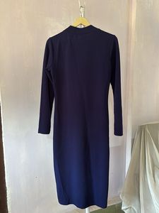 Navy Blue Bodycon Midi Dress