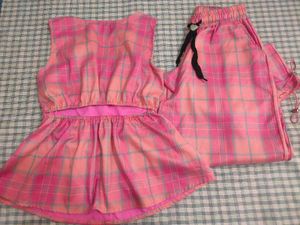 Pink Plaid Pyjama Set
