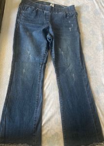 Pull-On Flare Jeans