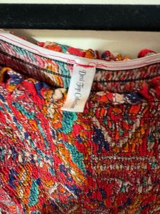 Boho Smocked Off-Shoulder Top