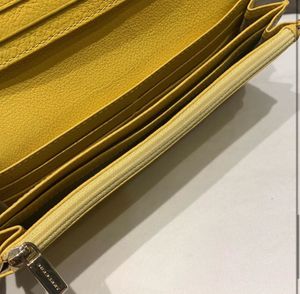 Authentic Burberry Yellow Leather Wallet