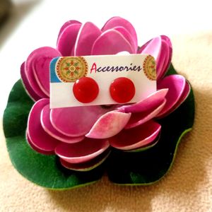 Resin Stud Earrings