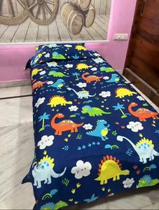 Home Sizzler Brand Single Bedsheet With 1 P Cover