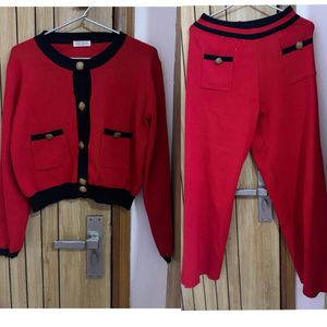 ⭐️clearance⭐️ Red knit co-ord set - by amisha