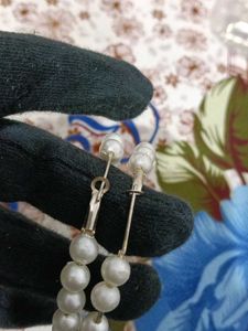 Pearl Hoop Earrings