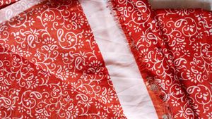 ❗CHECK DESCRIPTION ❗Red silk Blouse Piece