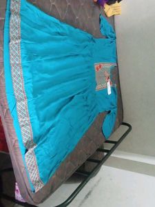 Elegant Turquoise Embroidered Kurta
