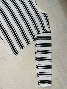 Chic Striped Long Sleeve Top