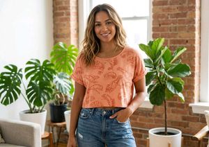 2-Piece Printed Crop Top Combo