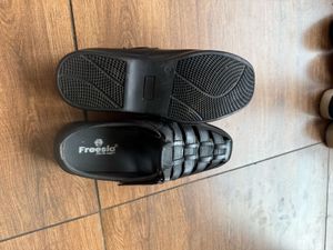 Freesia Black Woven Sandals