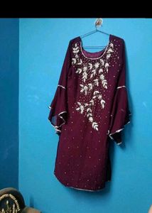 party wear Kurta Set with Embellishments