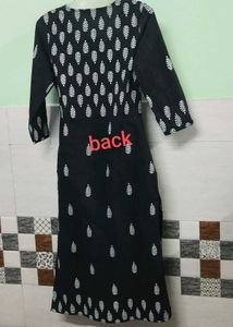 Black Printed Kurta