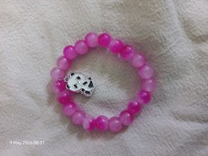 Cute Panda Charm Beaded Bracelet
