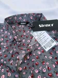 Slenor NEW Floral Print Button-Up Blouse