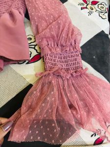 Smocked Off-Shoulder Peplum Top