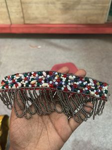 Embellished Necklace with Tassels