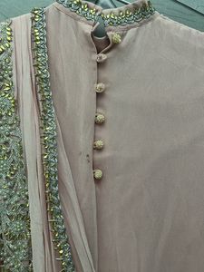 Designer Pink indo western gown